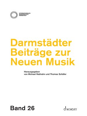 cover image of Darmstädter Beiträge zur neuen Musik